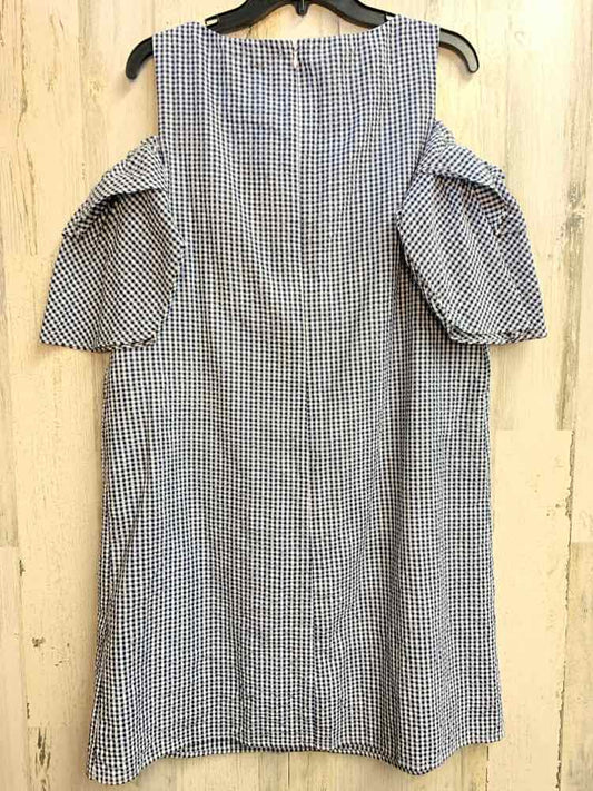 PRE-OWNED J HOWARD Dresses and Skirts Size 10 BLU/WHT Checkered Dress/SEERSUCKER