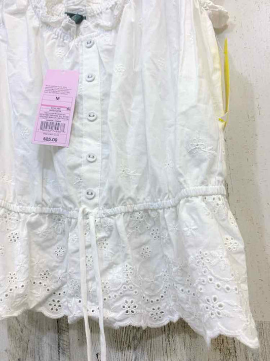 NWT WILD FABLE Tops Size M White Eyelet Blouse
