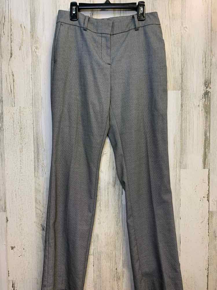Size 2P ANN TAYLOR BOTTOMS BLK/WHT Checkered CURVY Pants