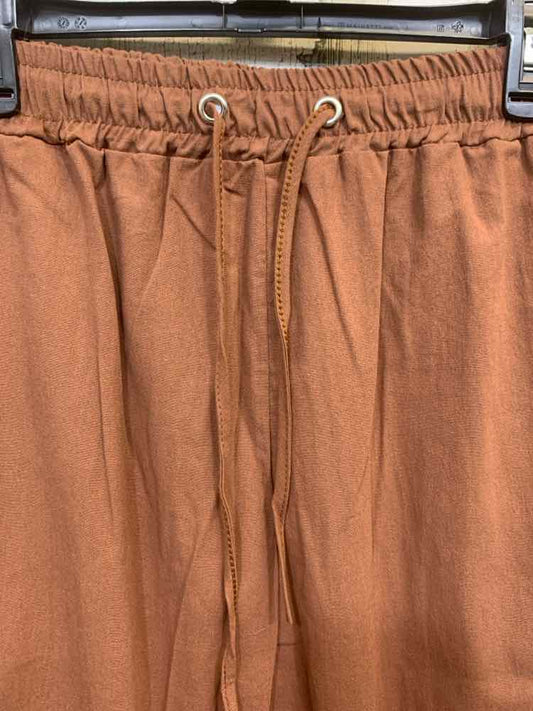PRE-OWNED Size XL Brown Solid BOOT CUT Pants/BROWN BOOT-CUP PANTS