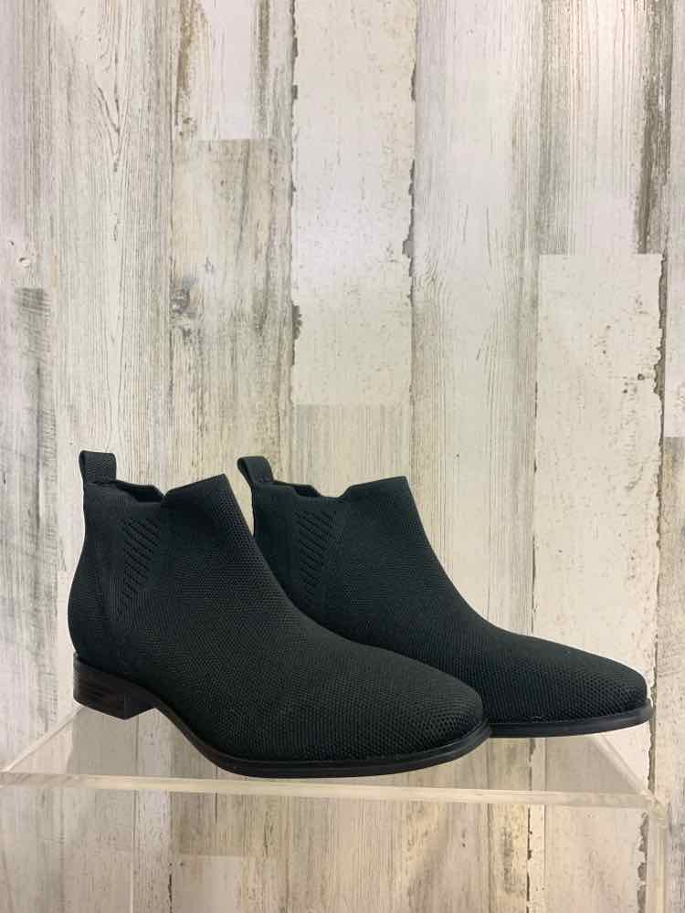 NWT VIVAIA SHOES Shoe Size 8 Black Solid ANKLE Shoes/VIVAIA LADIES SQUARE TOE SL