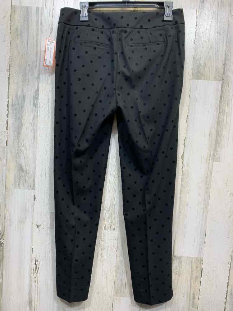 PRE-OWNED TALBOTS Size 6 BOTTOMS Black Polka Dot ANKLE Pants