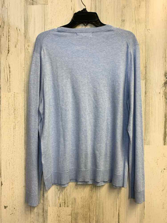 PRE-OWNED KAREN SCOTT Tops Size L LIGHT BLUE LONG SLEEVES TOP