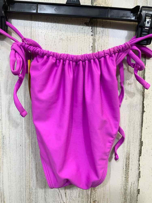 PRE-OWNED WILD FABLE Swimwear Size M Purple Solid BOTTOM Swimsuit