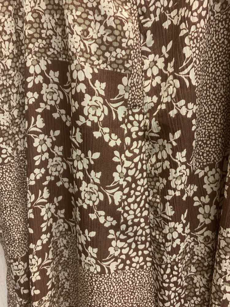 PRE-OWNED Size M EASEL Tops BROWN/WHT Floral JUMPER Jumper/FLORAL TANK JUMPER