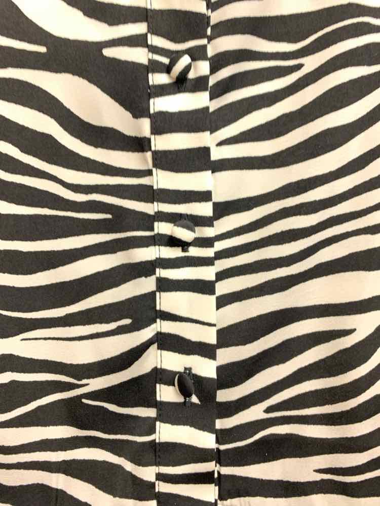 NWT BAR lll Dresses and Skirts Size S BLK/WT ZEBRA SPAGHETTI STRAP Dress/BUTTON