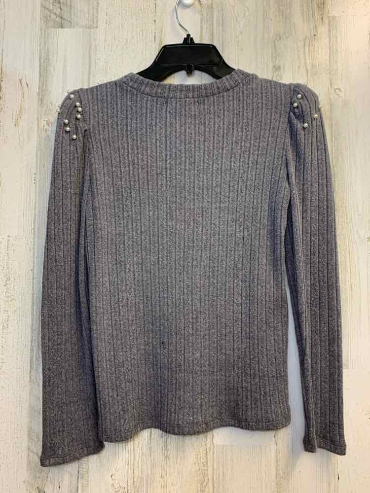 PRE-OWNED DESIGN STORY Tops Size S Gray Solid LONG SLEEVES TOP/GRAY SLEEVE TOP W