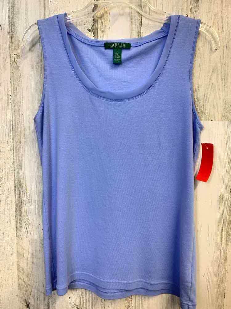 PRE-OWNED Ralph Lauren Tops Size L BABY BLUE SLEEVELESS TOP