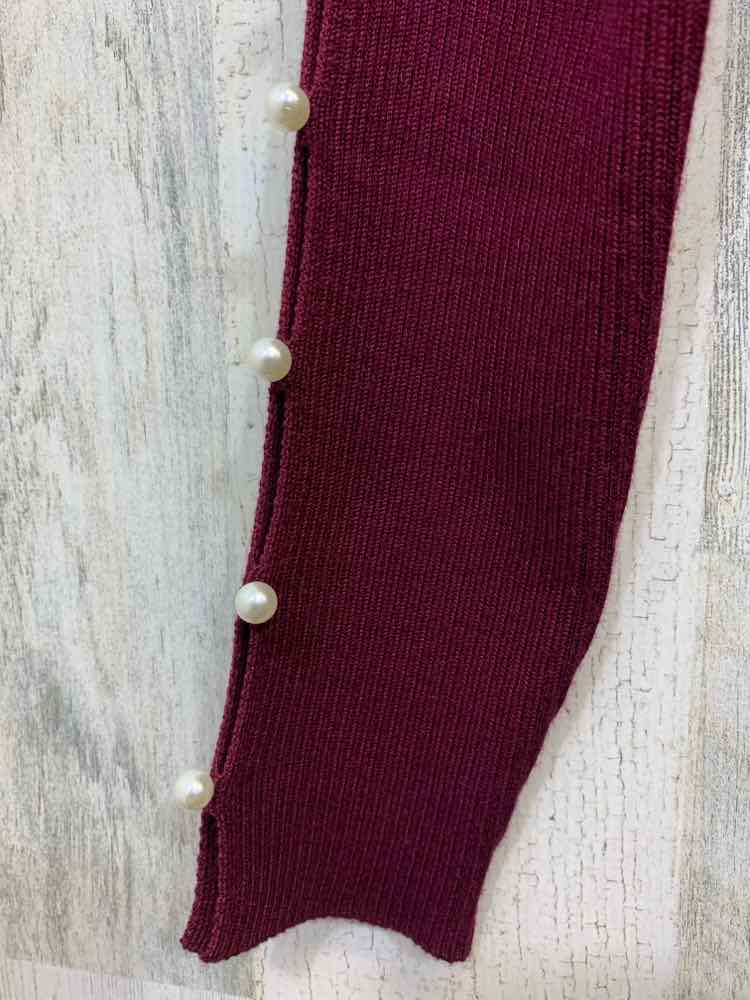 PRE-OWNED BY & BY Dresses and Skirts Size M WINE RIBBED BODY CON Dress/WINE RIBB