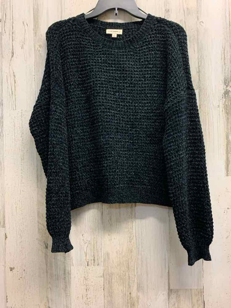 PRE-OWNED EE:SOME Tops Size S Black LONG SLEEVES Sweater/BLACK LONG SLEEVE SWEAT