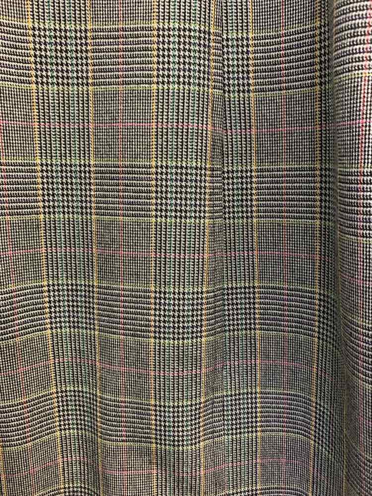 PRE-OWNED DIALOGUE JACKETS / COATS Size 12 PLAID Plaid TRENCH /PLAID TRE