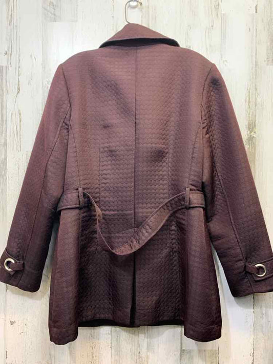 BERNARDO JACKETS / COATS Size L DARK WINE COAT Coat