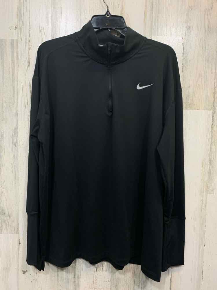 NIKE Activewear 2X Black Activewear TOP