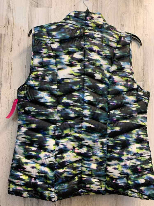 PRE-OWNED TANGERINE JACKETS / COATS Size XXL BLK/WHT/GRN SLEEVELESS/ZIP UP PUFFE