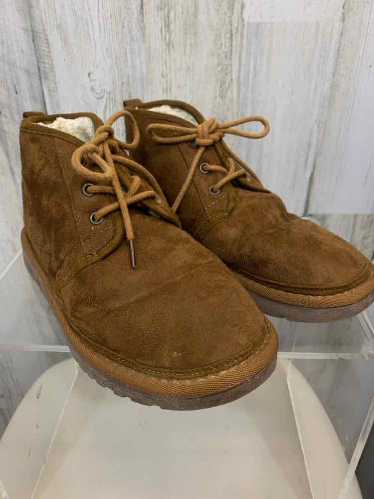 PRE-OWNED AIR UNDERGROUND SHOES Shoe Size 6.5 Camel Suede LACE UP Shoes