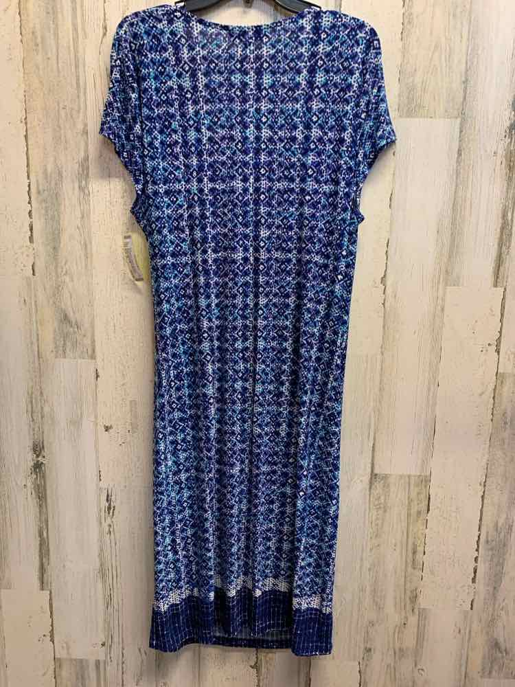 PRE-OWNED JONES NEW YORK Dresses and Skirts Size XL BLUE/PURPLE/WHITE Dress
