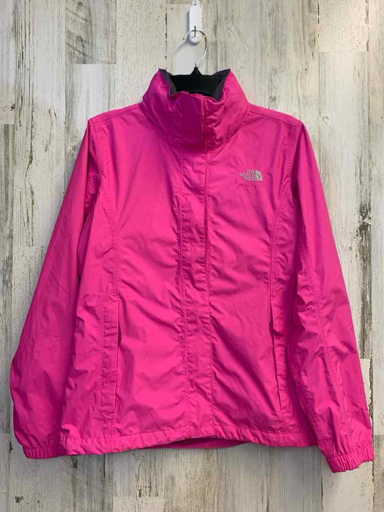PRE-OWNED NORTH FACE JACKETS / COATS Size M HOT PINK Solid LONG SLEEVES TOP