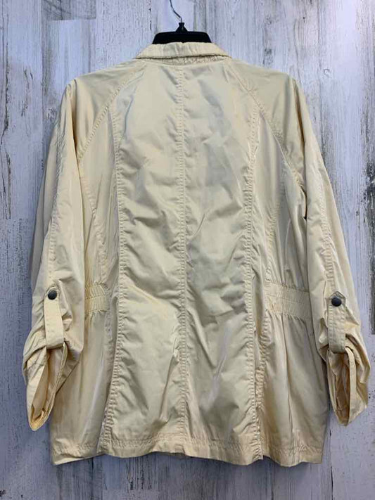 PRE-OWNED CHICOS Tops Size L PASTEL YELLOW LONG SLEEVES TOP