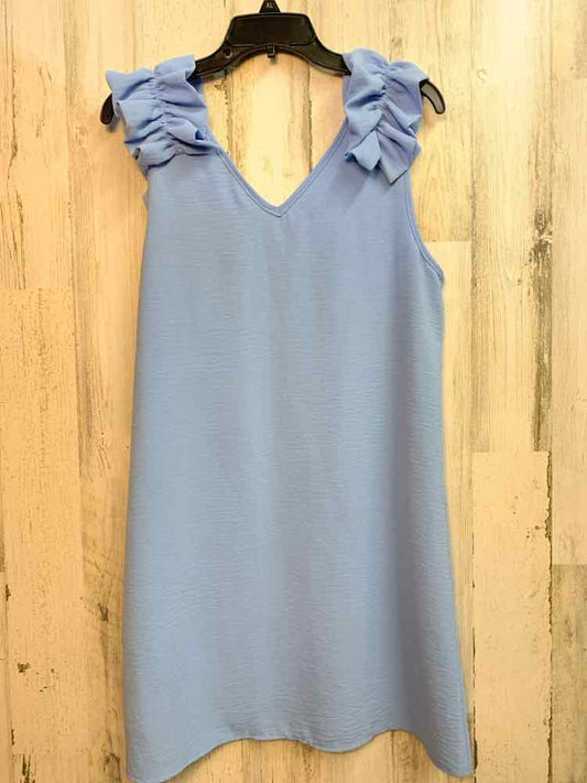PRE-OWNED ENTRO Dresses and Skirts Size L BABY BLUE SLEEVELESS Dress