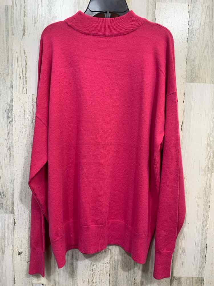 NWT ON 34TH Size XL Tops Pink LONG SLEEVES MOCK NECK SWEATER