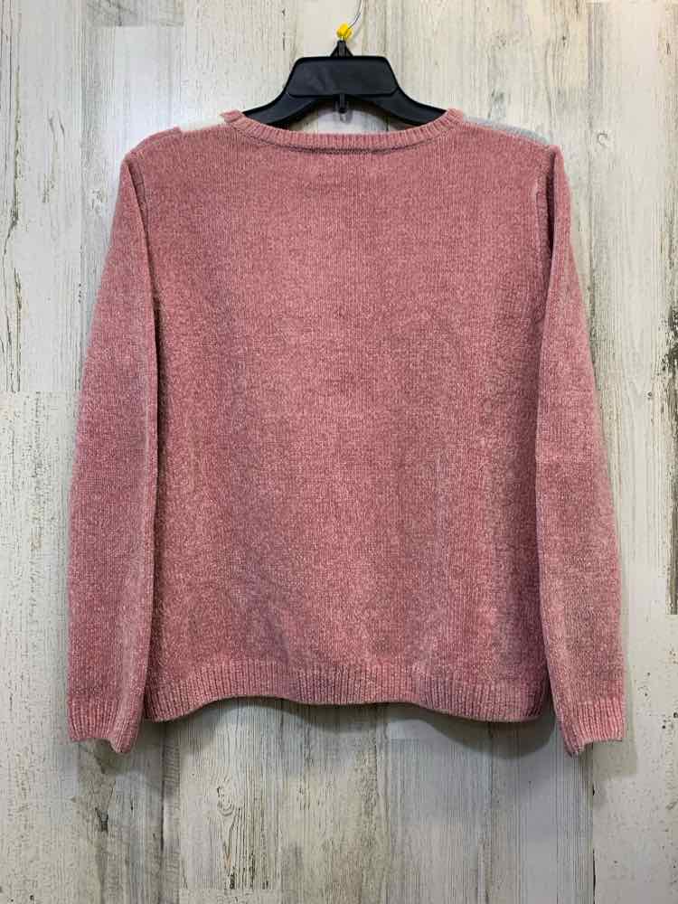 PRE-OWNED ALFRED DUNNER Tops Size PL PINK/GRAY/WHITE DIAMOND LONG SLEEVES TOP/PI