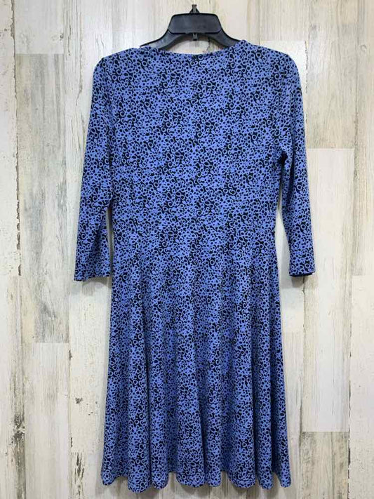 NWT APT. 9 Dresses and Skirts Size M BLK/CORNFLOWER BLU CIRCLES 3/4 LENGTH Dress