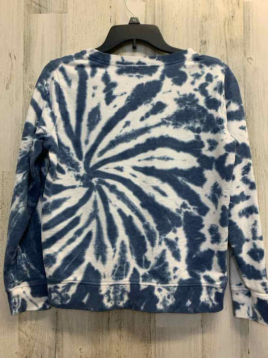 J CREW Tops Size XS BLU/WHT TIE DYE SWEATSHIRT Sweatshirt