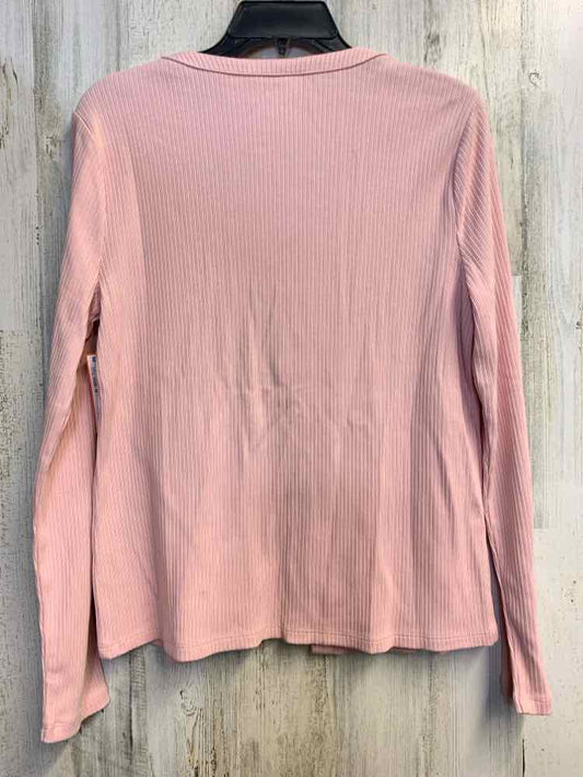 TALBOTS Tops Size M BLUSH RIBBED CARDIGAN Cardigan