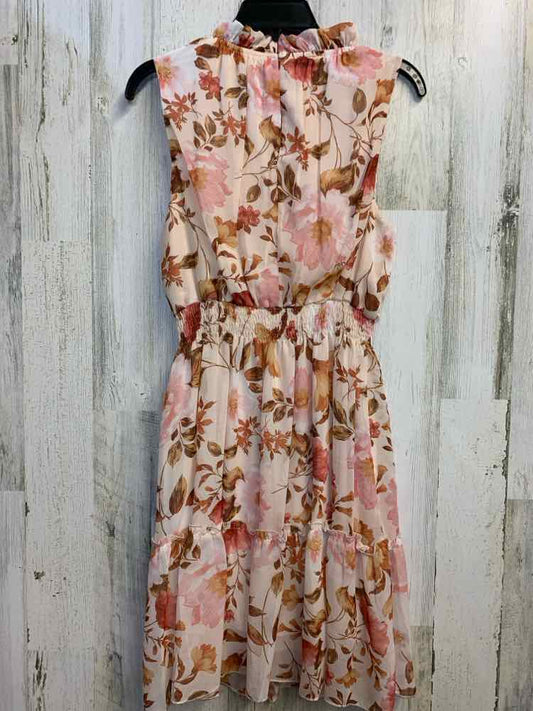 NWT KATE & LILY Dresses and Skirts Size 14P PINK/BROWN Floral SLEEVELESS Dress