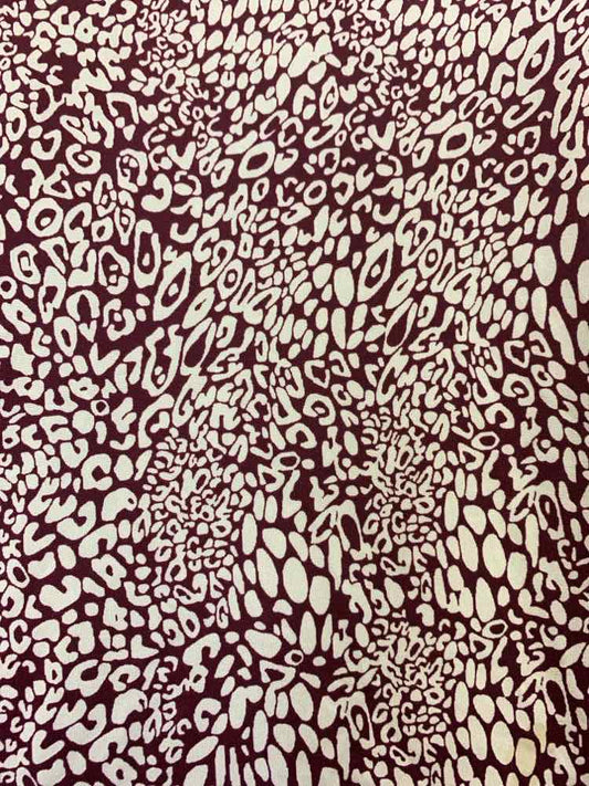 PRE-OWNED LA MER LUXE Dresses and Skirts Size XL WHT/BURG ABSTRACT Dress