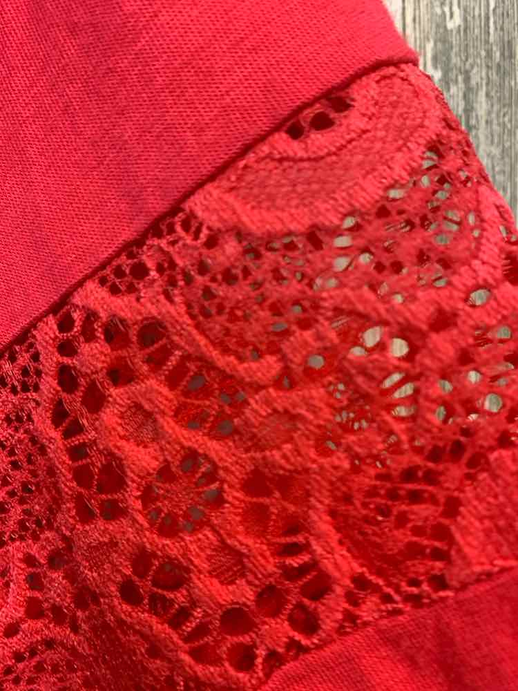 SUPERLINE Tops Size S MAGENTA 3/4 LENGTH TOP