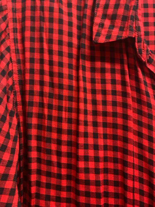 NWT OLD NAVY Tops Size PXL RED/BLK Checkered TUNIC Shirt