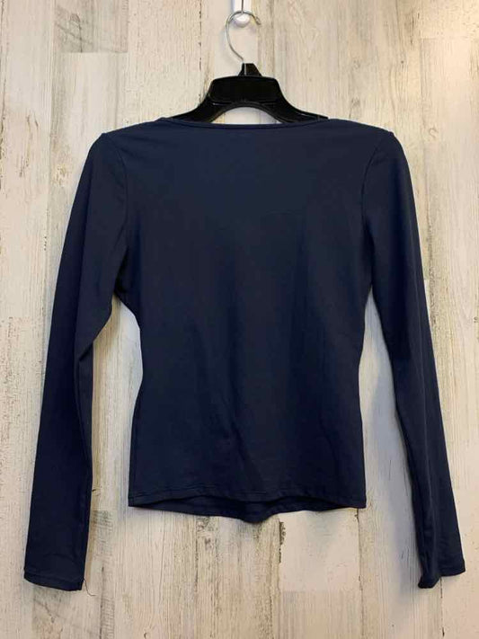 PRE-OWNED TRENDY QUEEN Tops Size XS Navy LONG SLEEVES TOP/SQUARE NECKLINE