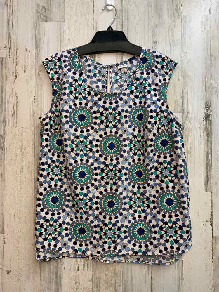 MERONA PLUS SIZES Size XXL WHT/BLU/AQUA MANDALA SLEEVELESS TOP