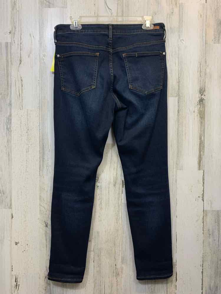 Size 30P PILCRO AND THE LETTERPRESS BATH ASSESORIES DARK BLUE FLAT FRONT WRINKLE