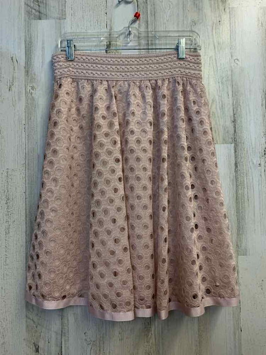 PRE-OWNED METROWEAR Dresses and Skirts Size PXL Pink CIRCLES KNEE LENGTH Skirt