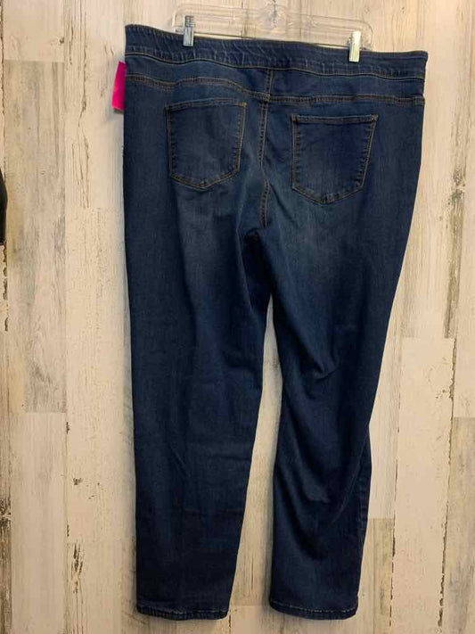PRE-OWNED Size 18W CROFT & BARROW PLUS SIZES Blue Denim Jeans/COMFORT WAIST BAND