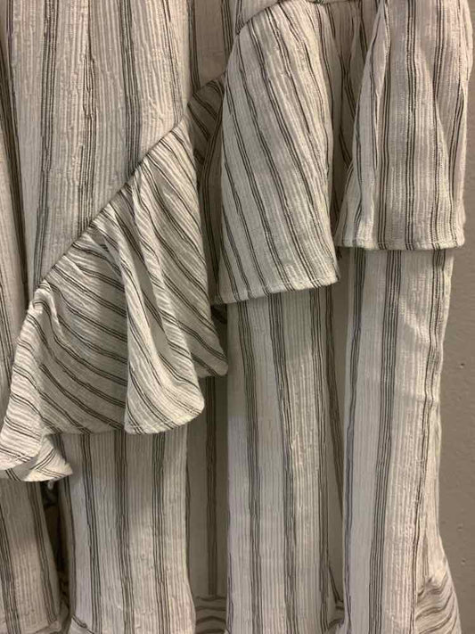 NWT Size M MICHAEL KORS Dresses and Skirts WHT/BLK Stripe Skirt