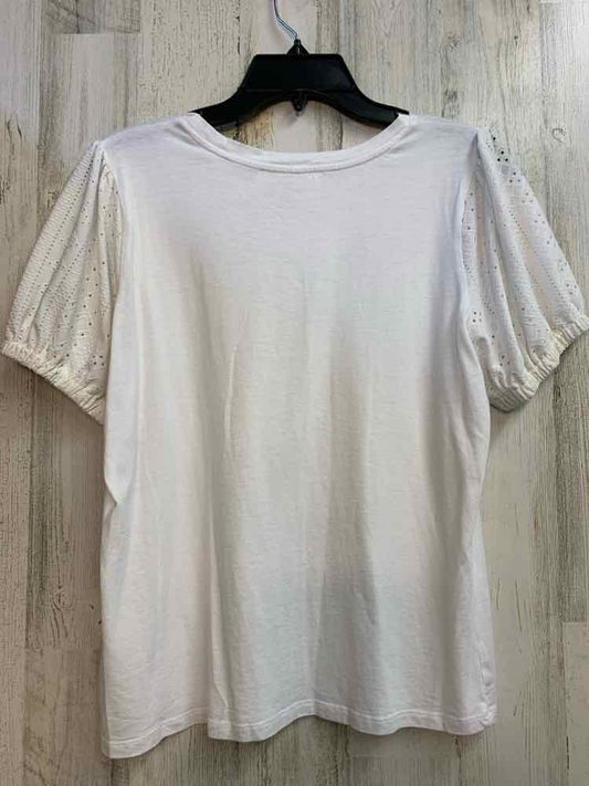 PRE-OWNED MICHAEL KORS Tops Size L White PUFF SLEEVES TOP