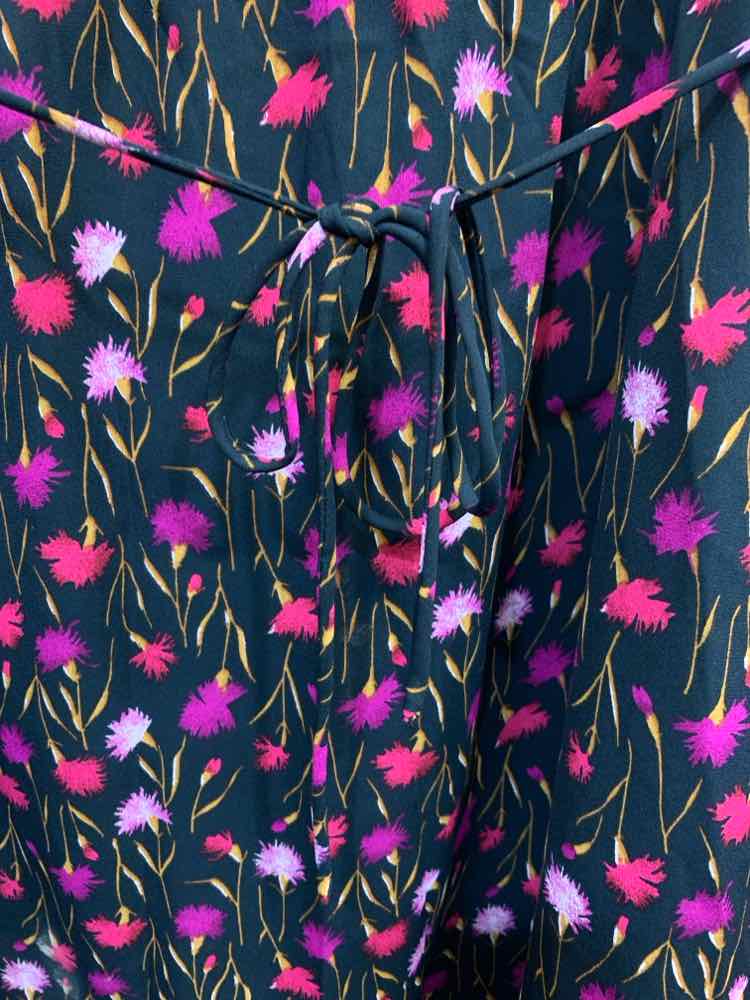PRE-OWNED GAP Dresses and Skirts Size XL BLACK/PINK/PURPLE/TAN Floral Dress/FLOR