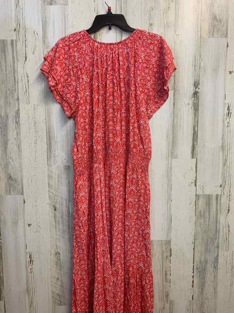 DESTINATION 365 Dresses and Skirts Size LP RED/WHT FLOWERS FLUTTER Dress