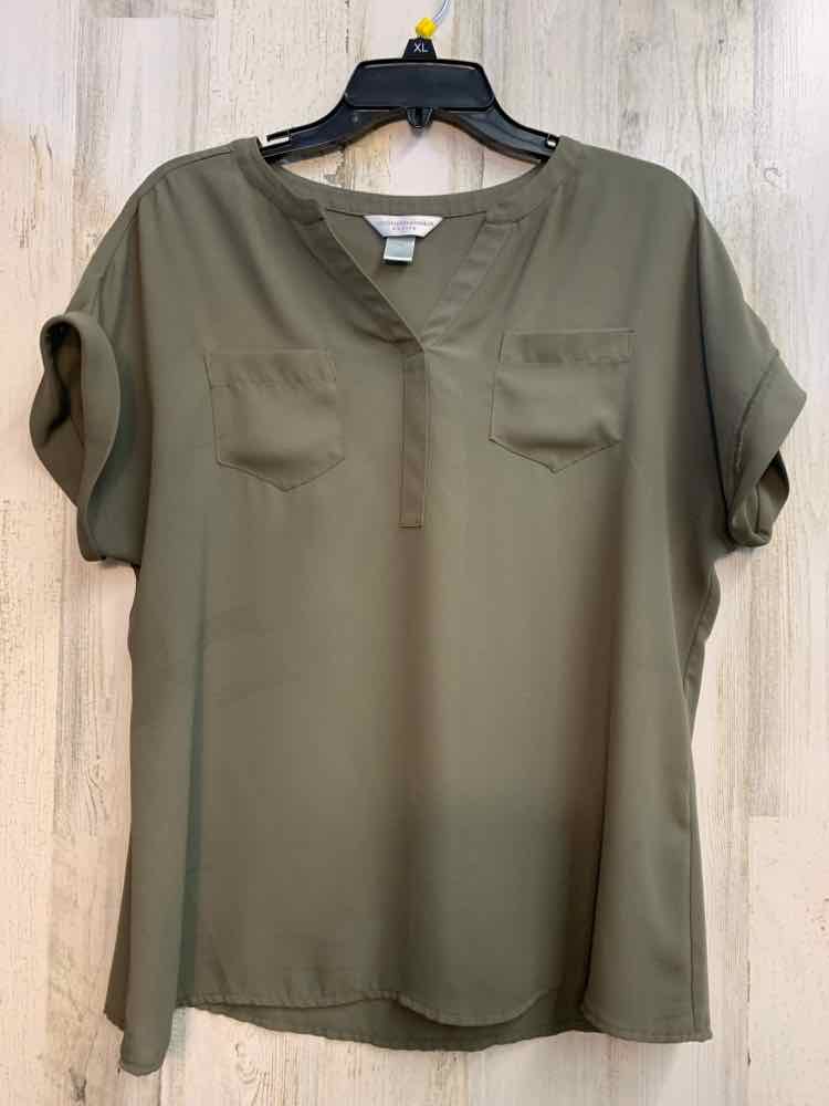 CHRISTOPHER & BANKS Tops Size PM Olive DOLMAN TOP
