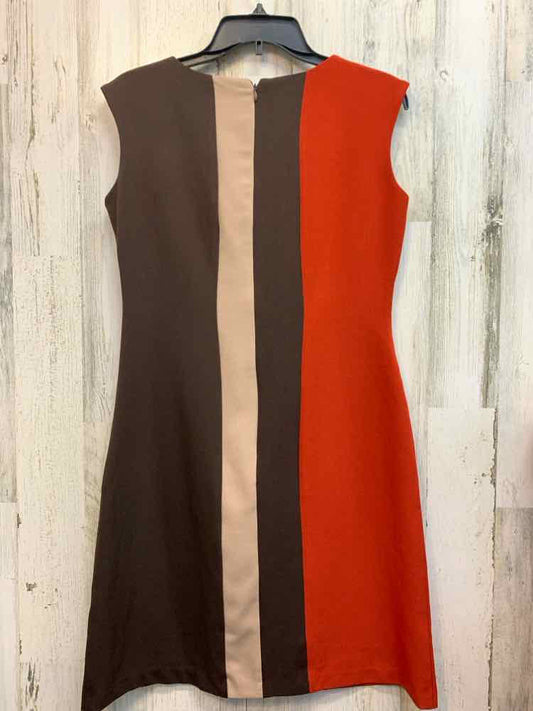 MADISON LEIGH Dresses and Skirts Size 6 BRN/TAN/RUST COLOR BLOCK Dress