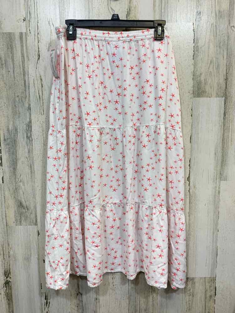 PRE-OWNED NATIONAL Dresses and Skirts WHITE/CORAL STARFISH MAXI Maxi/WHITE/CORAL