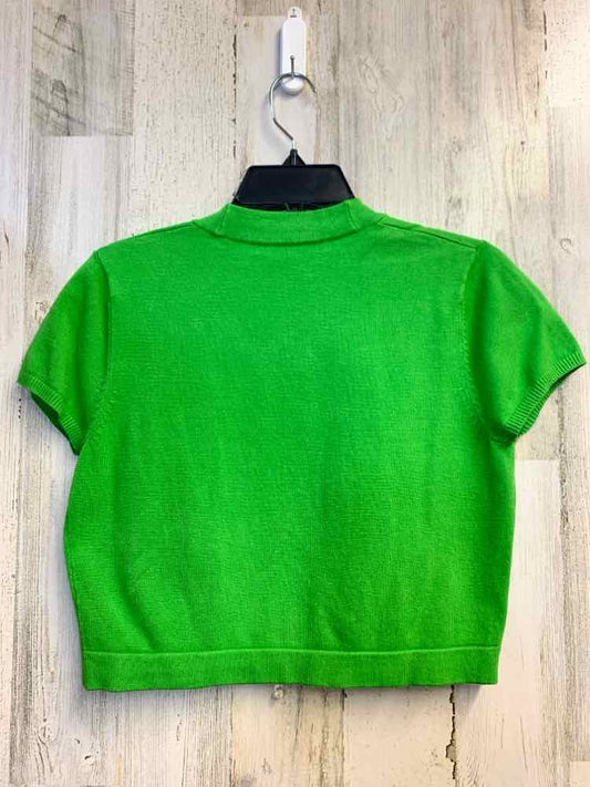 PRE-OWNED MADISON LEIGH Tops Size 8 Green SHORT SLEEVES TOP