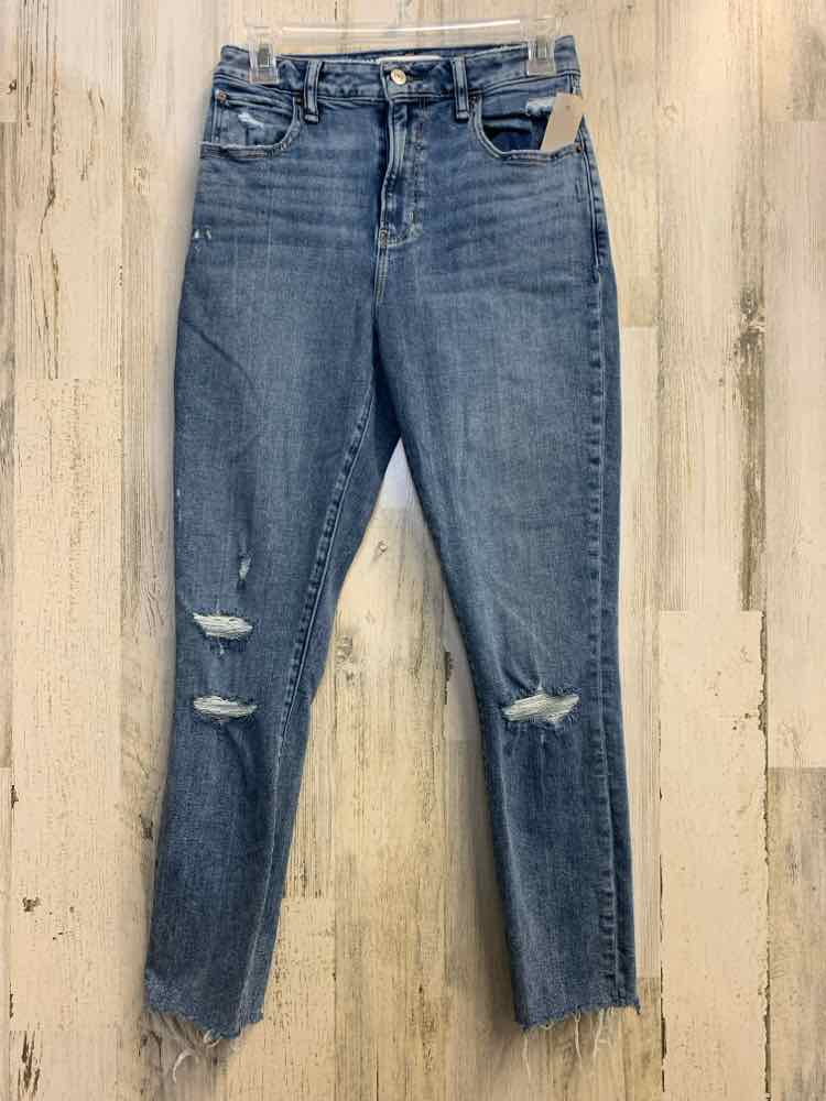 PRE-OWNED Size 4 ABERCROMBIE & FITCH BOTTOMS Denim Denim DENIM Solid JEANS Jeans
