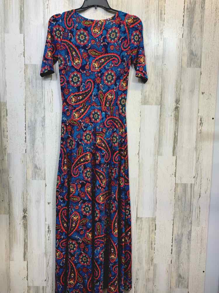 PRE-OWNED LULA ROE Dresses and Skirts Size M BLACK/TEAL/PURPLE/YELLOW/RED Dress/