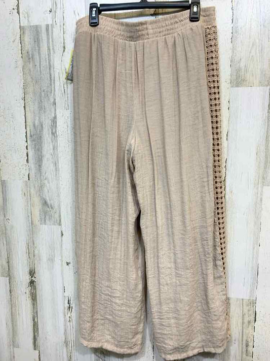 PRE-OWNED Size XL NEW DIRECTIONS BOTTOMS NUDE Solid Pants/STRETCH WAIST WITH SID