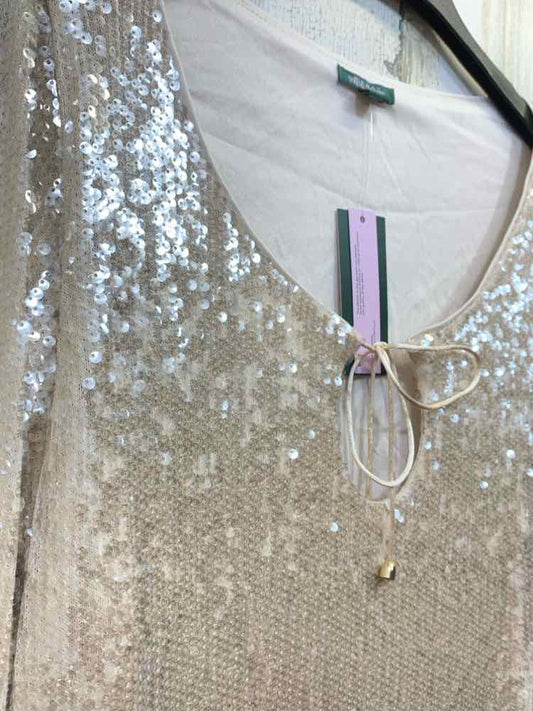 NWT WILD FABLE Tops Size XXL OFF WHITE Sequined BELL SLEEVES TOP