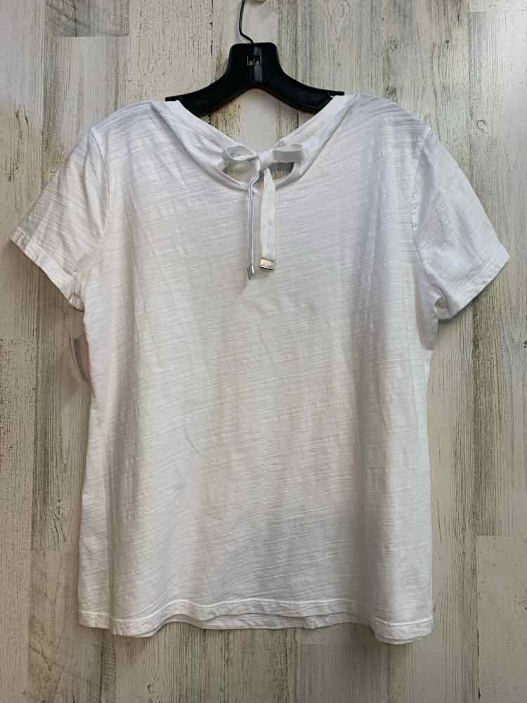 LAUREN RALPH LAUREN Tops Size M White Eyelet SHORT SLEEVES TOP